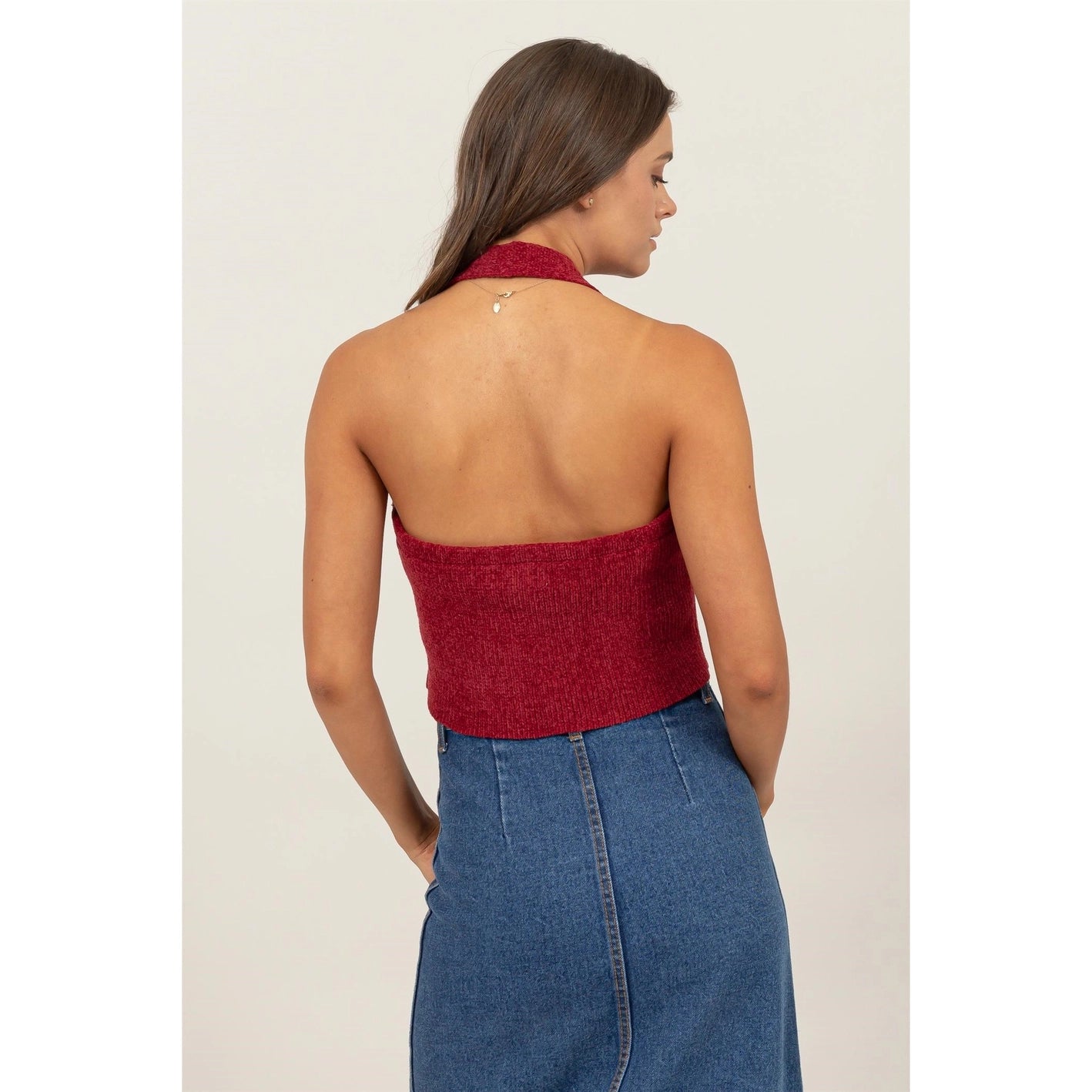 Burgundy Halter